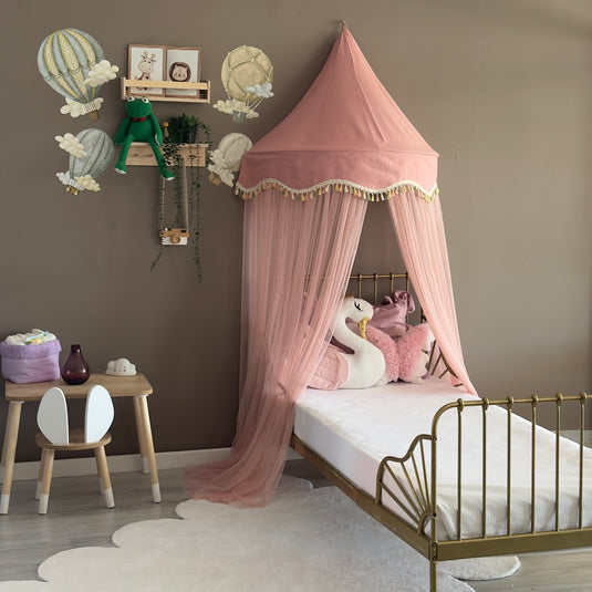 Powder Half Round Kids Canopy, Wall Hanging Play Tent