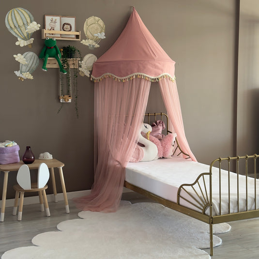 Powder Half Round Kids Canopy, Wall Hanging Play Tent
