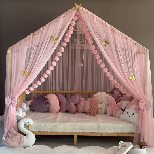 Pink Premium Montessori Baldachin - A-Typ