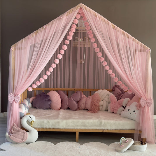 Pink Premium Montessori Baldachin - A-Typ