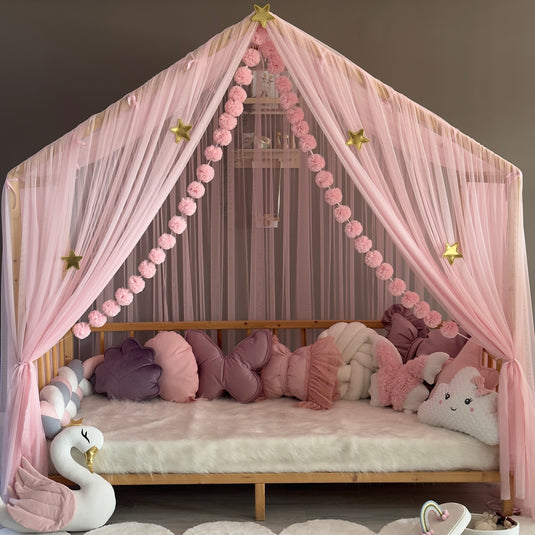Pink Premium Montessori Baldachin - A-Typ