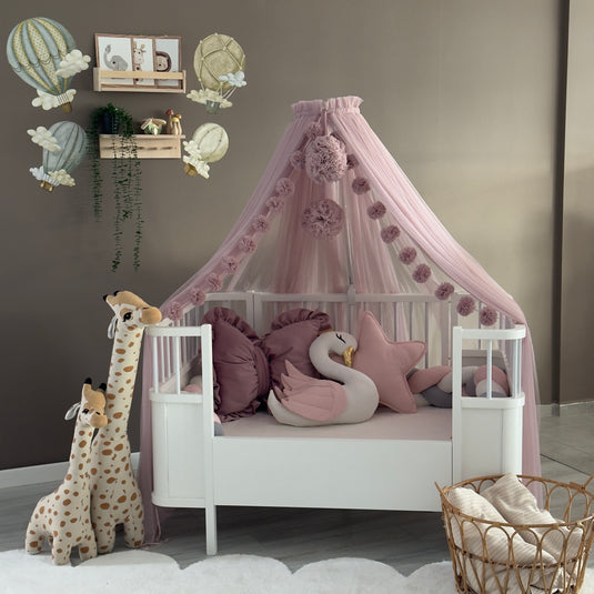 Blush Pink Crib Canopy