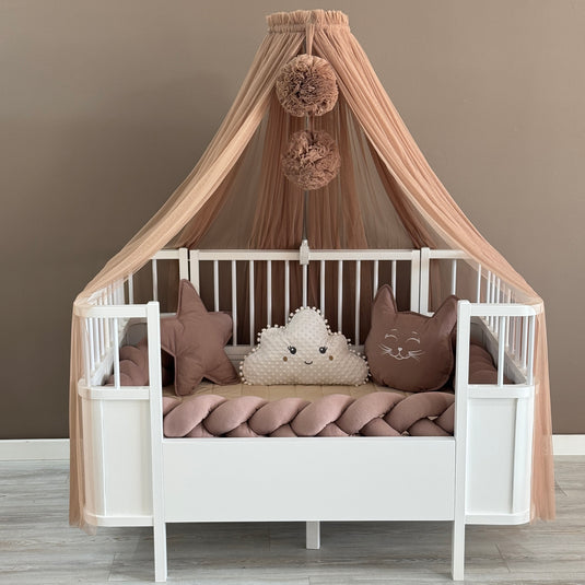 Personalized Crib Bumper Set  - Brown