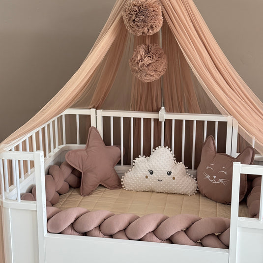Personalized Crib Bumper Set  - Brown