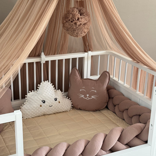 Personalized Crib Bumper Set  - Brown