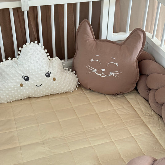 Personalized Crib Bumper Set  - Brown