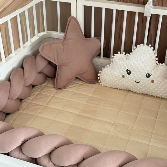 Personalized Crib Bumper Set  - Brown