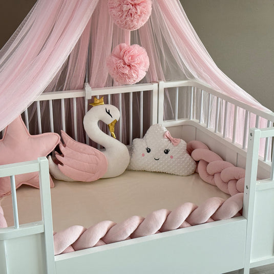 Personalized Crib Bumper Set  - Pink