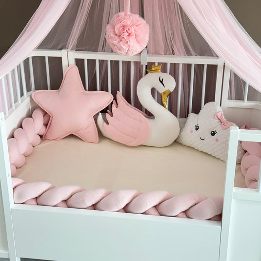 Personalized Crib Bumper Set  - Pink