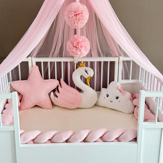 Personalized Crib Bumper Set  - Pink