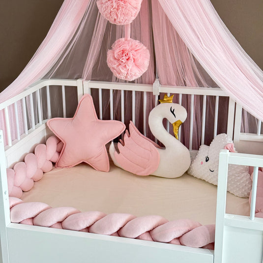 Personalized Crib Bumper Set  - Pink