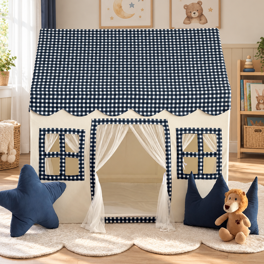 Candy Playhouse - Navy Gingham