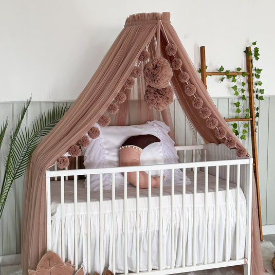 Brown Crib Canopy