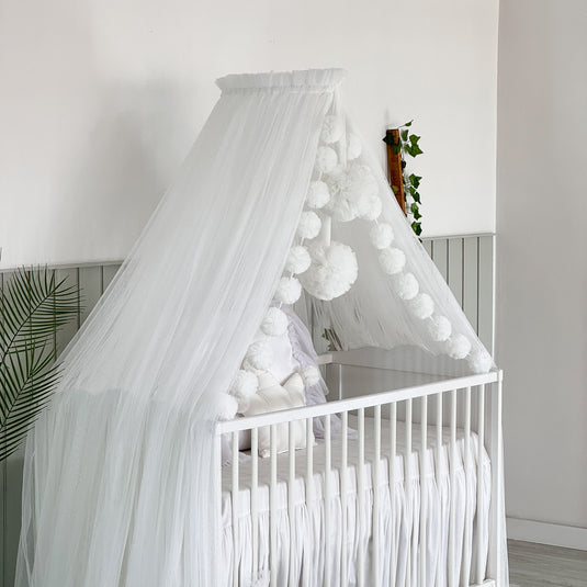 White Crib Canopy