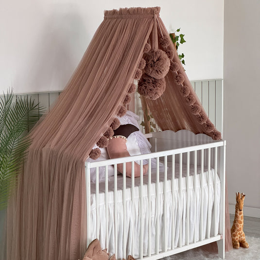 Brown Crib Canopy