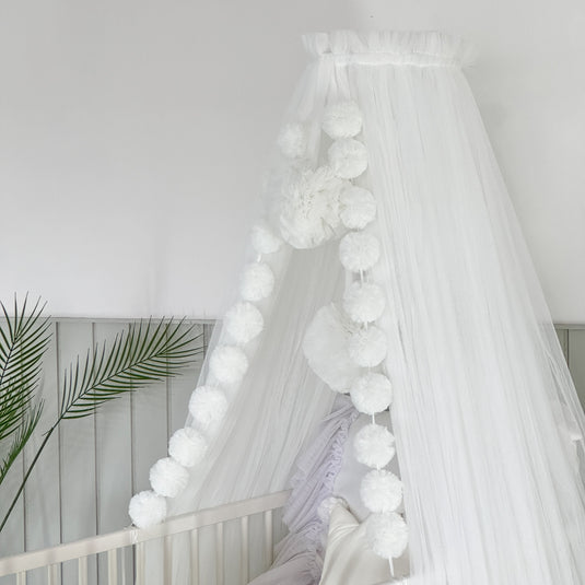 White Crib Canopy