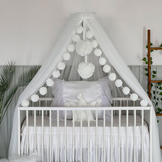 White Crib Canopy