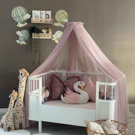 Blush Pink Crib Canopy