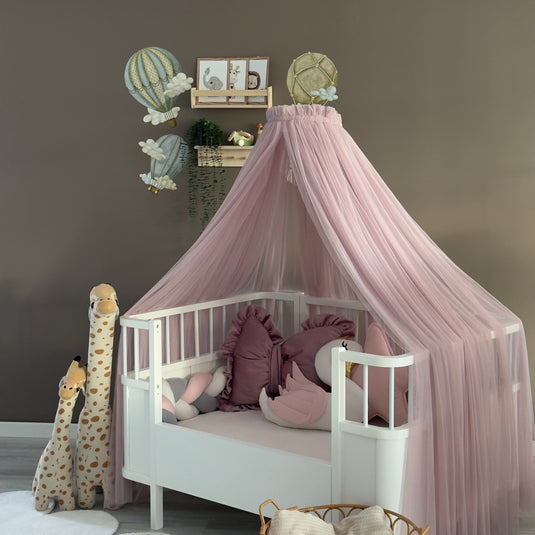 Blush Pink Crib Canopy
