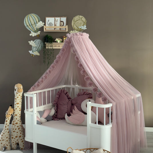 Blush Pink Crib Canopy