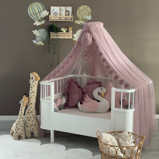 Blush Pink Crib Canopy