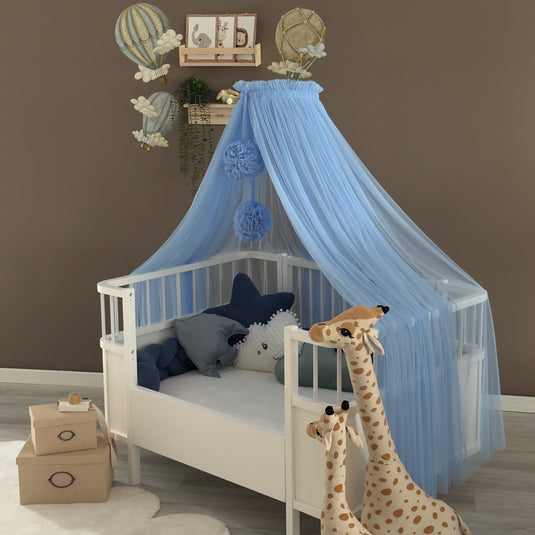 Baby Blue Crib Canopy