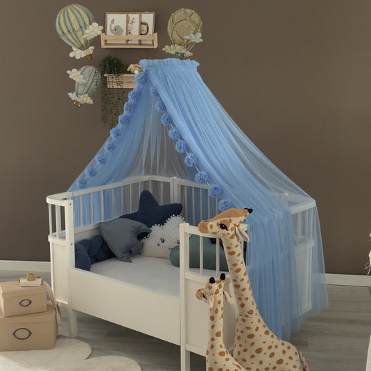 Baby Blue Crib Canopy