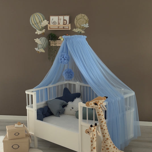Baby Blue Crib Canopy