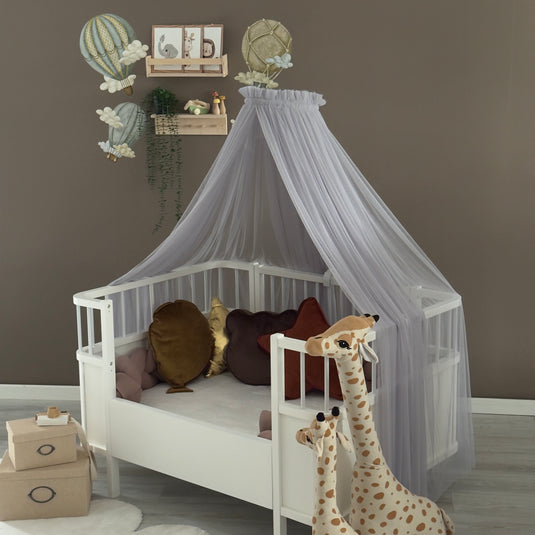 Grey Crib Canopy
