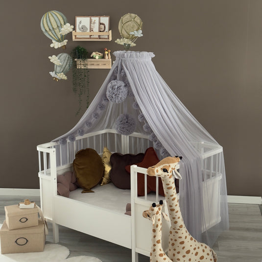 Grey Crib Canopy