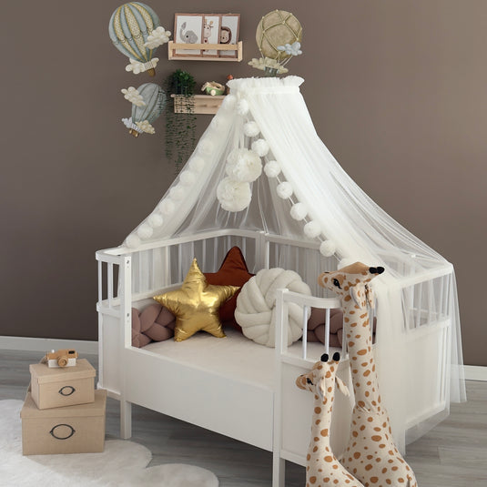 Cream Crib Canopy
