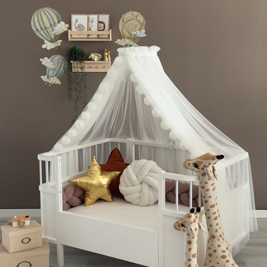 Cream Crib Canopy