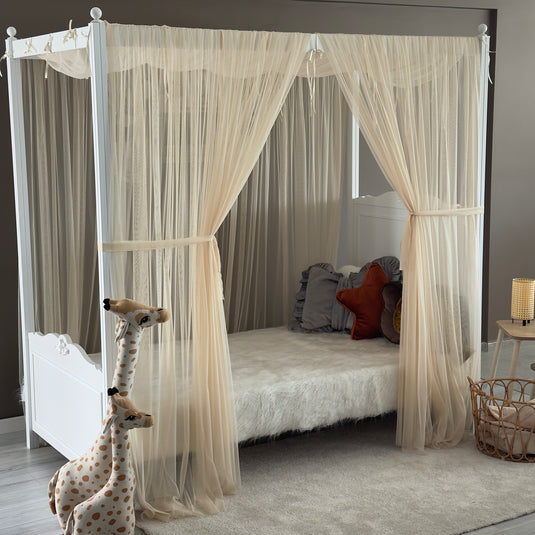 Honey Foam Poster Bed Canopy