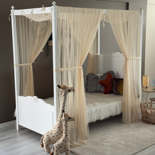 Honey Foam Poster Bed Canopy