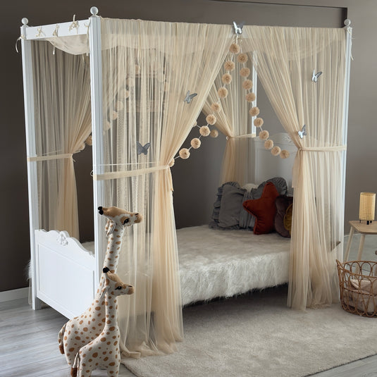 Honey Foam Poster Bed Canopy