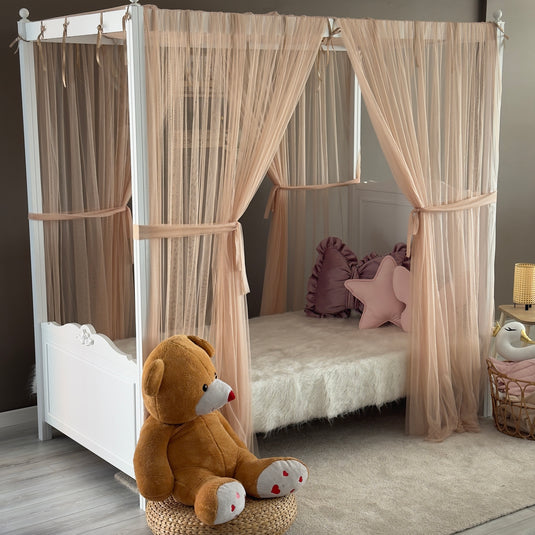 Light Powder Poster Bed Canopy