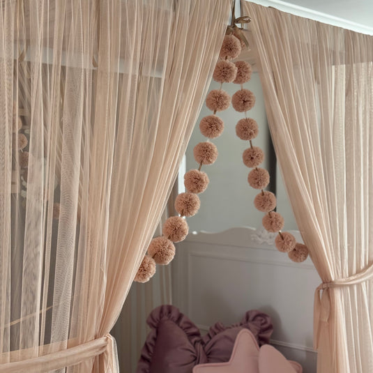 Light Powder Poster Bed Canopy