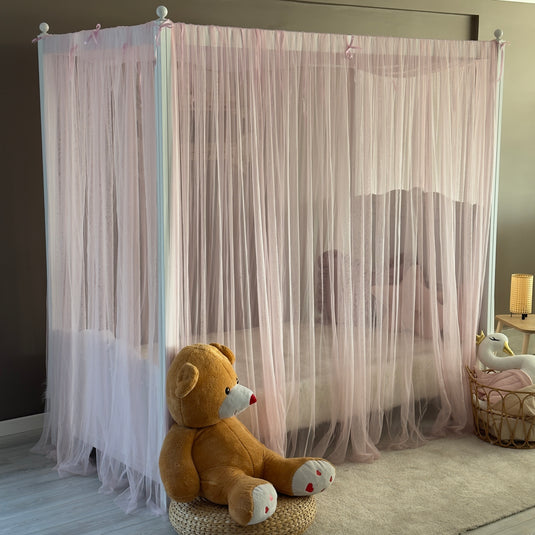 Pink Poster Bed Canopy - Premium
