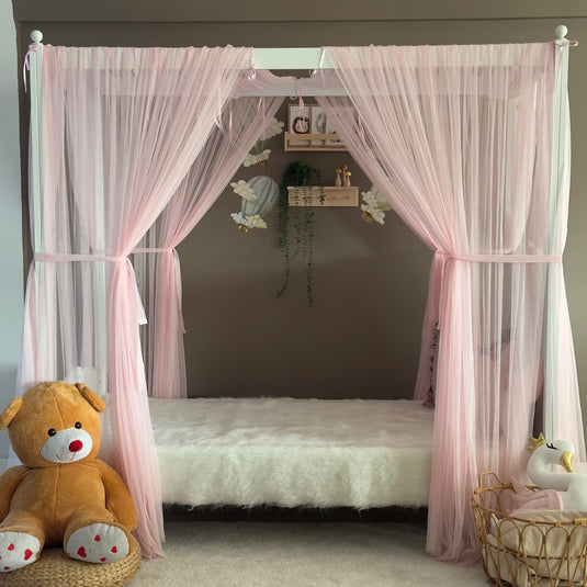 Pink Poster Bed Canopy - Premium