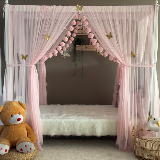 Pink Poster Bed Canopy - Premium