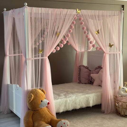 Pink Poster Bed Canopy - Premium