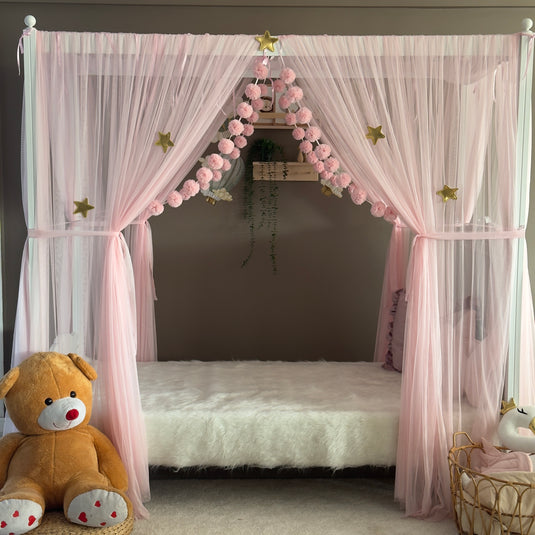 Pink Poster Bed Canopy - Premium
