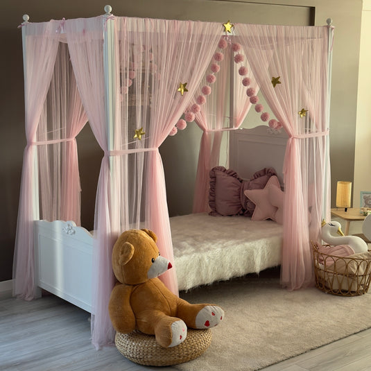 Pink Poster Bed Canopy - Premium