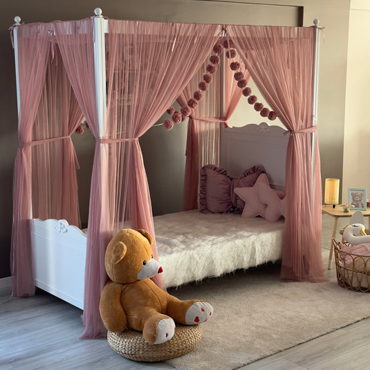 Rose Poster Bed Canopy - Premium