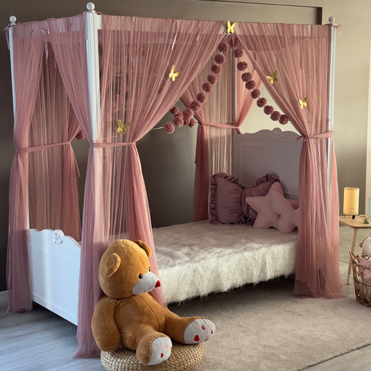 Rose Poster Bed Canopy - Premium