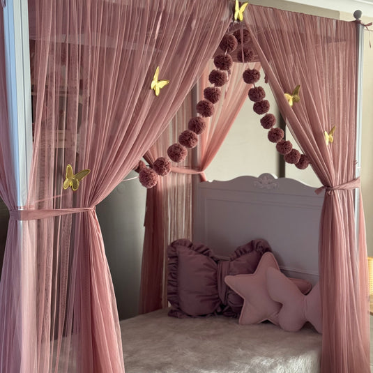 Rose Poster Bed Canopy - Premium
