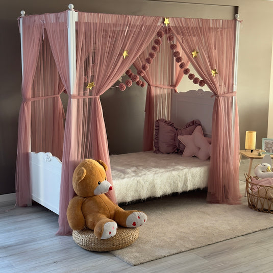 Rose Poster Bed Canopy - Premium