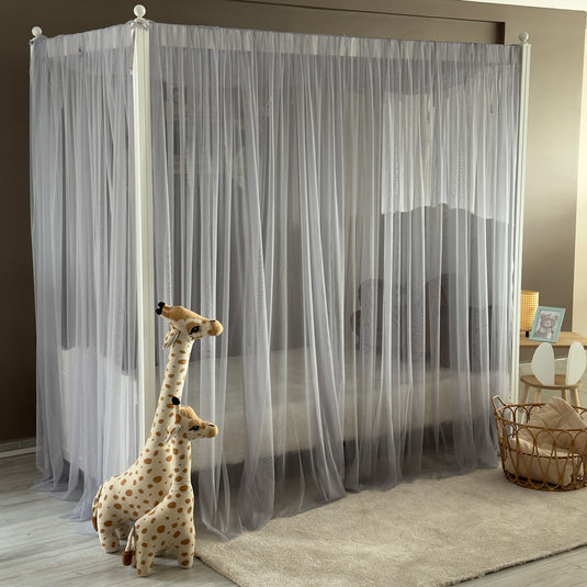Gray Poster Bed Canopy - Premium