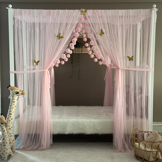 Pink Poster Bed Canopy