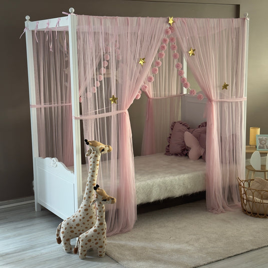 Pink Poster Bed Canopy